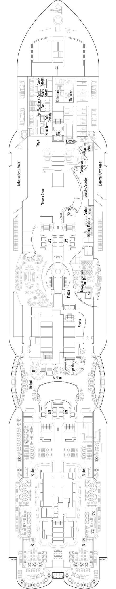 Deck 8 - Atlantic Ocean 