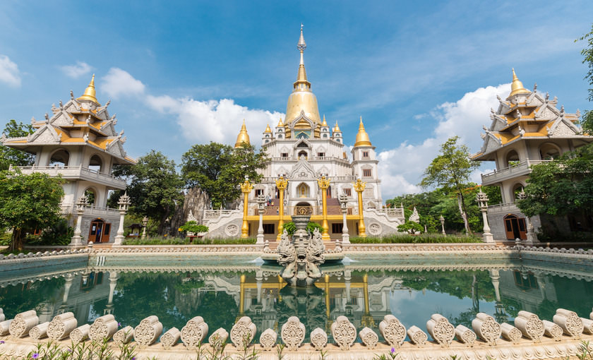 Een boeddhistische tempel in Vietnam