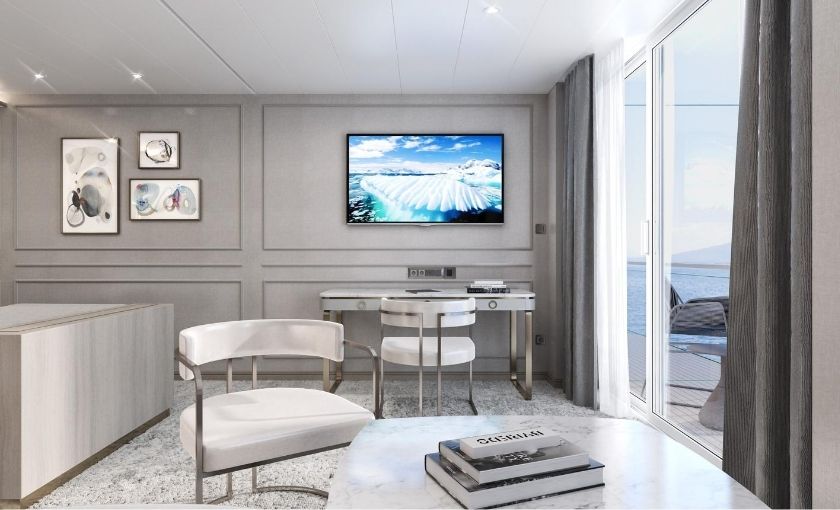 Penthouse suite luxe schip Crystal Endeavor