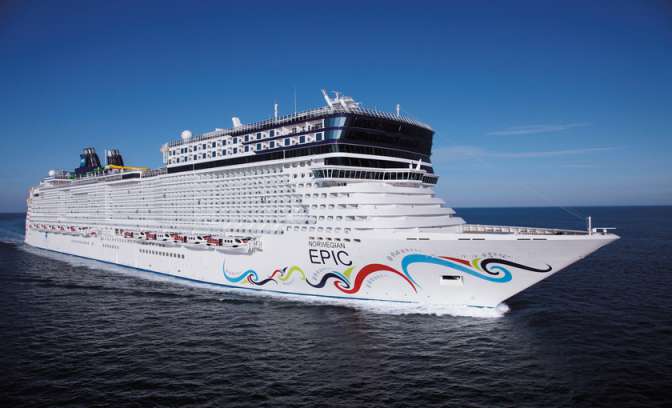 De Norwegian Epic van de Norwegian Cruise Line