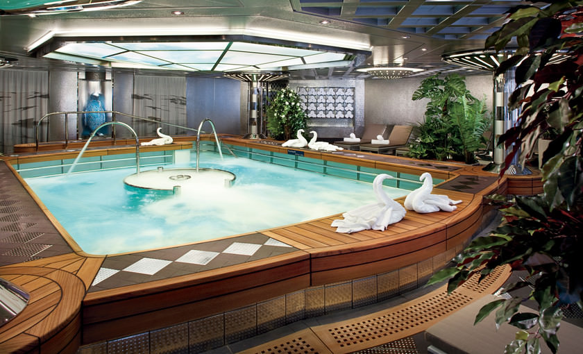 Een hydro pool op de Nieuw Amsterdam van Holland America Line