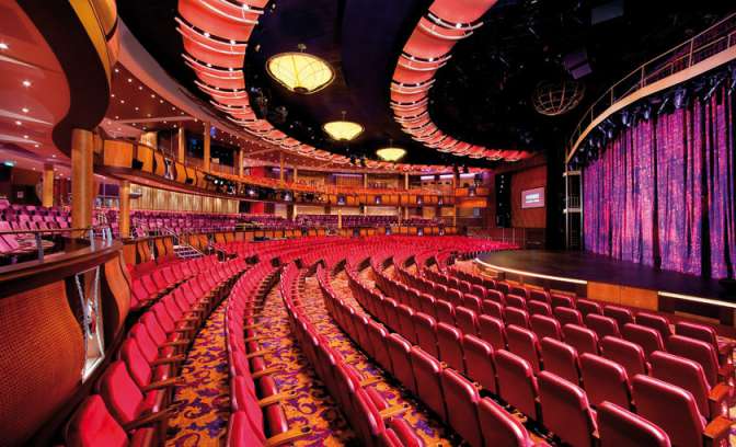 Het theater op de Allure of the Seas van Royal Caribbean