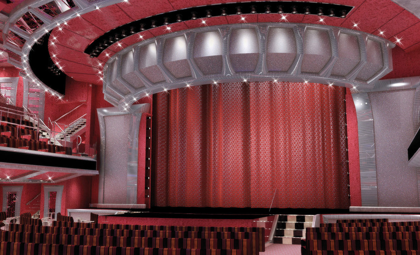 Het theater op de Costa Favolosa