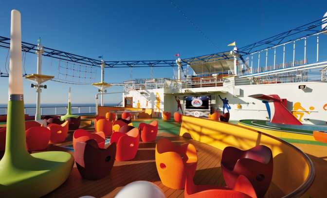 Kinderspeelplaats aan boord van Breeze