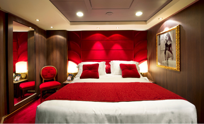 Een binnenhut op de MSC Divina