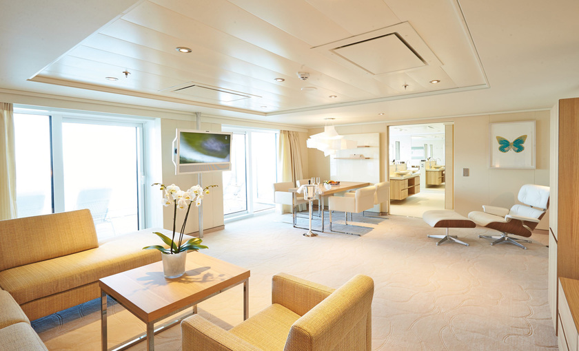 Een suite op Europa 2 van Hapag Lloyd