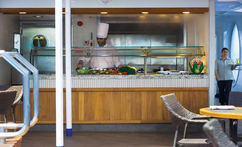 Eten aan boord van Silversea Discoverer