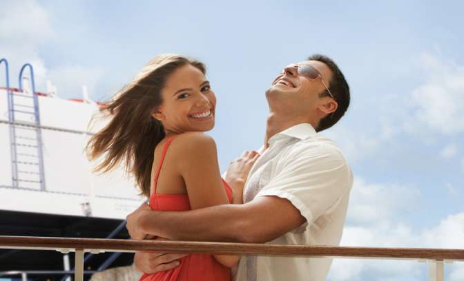 Koppel aan boord van luxe redery Crystal Cruises