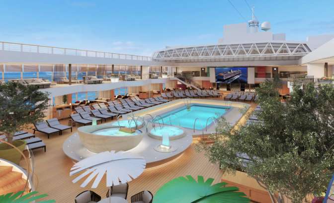 Poolarea cruiseschip Koningsdam