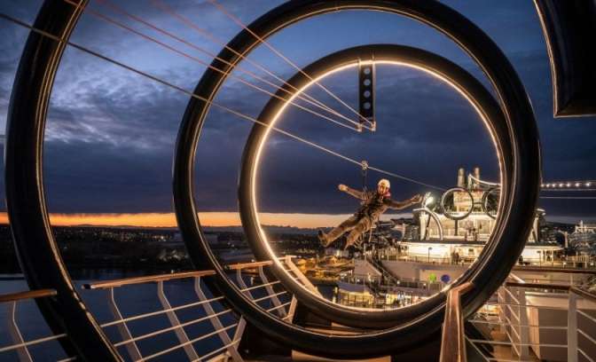 MSC seaview zip line