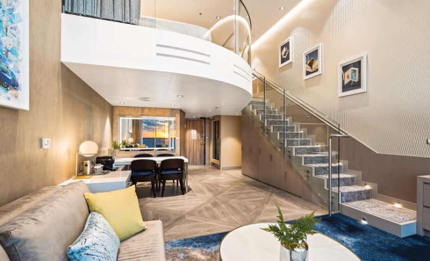 royal suite woonkamer wonder of the seas royal caribbean