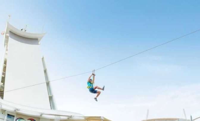 Zipline wonder of the seas royal caribbean