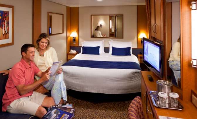 Een binnenhut op Brilliance of the seas van Royal Carribean