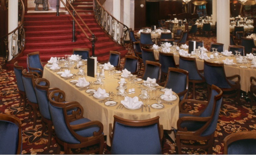 Dinner tafel op de Mariner of the Seas