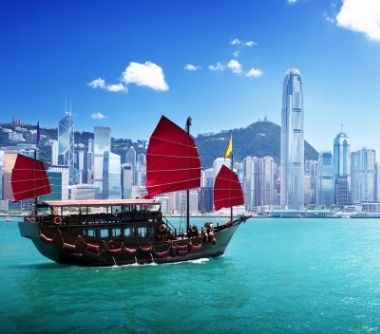 Hongkong met een lokale boot