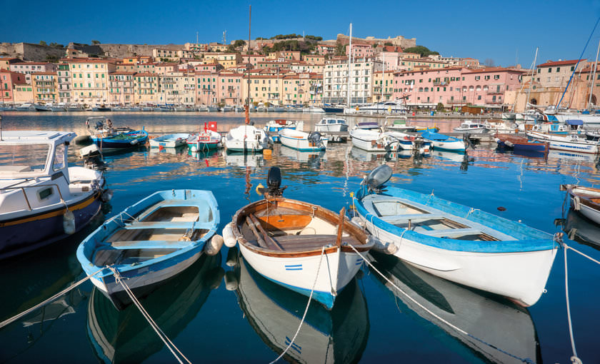 De haven van Livorno